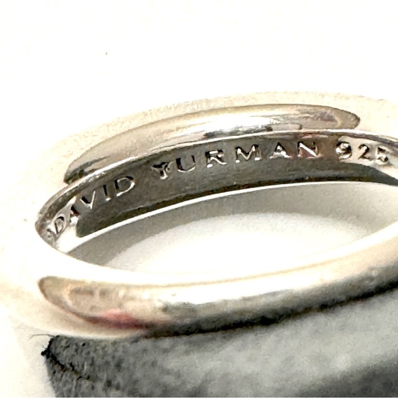 DAVID YURMAN Pure Form Sterling Silver Stackable Ring Set Sz 6 - Picture 10 of 16
